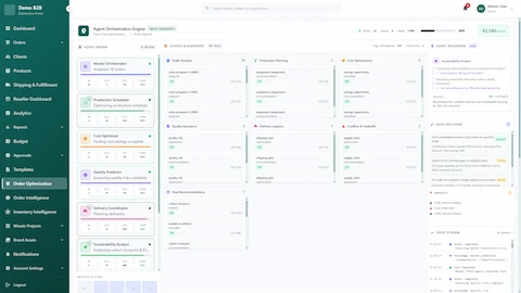 AI-Powered Print Production Orchestrator interface